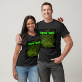 Grüne Platten-Holzschnitt-Logo T-Shirt (Unisex)