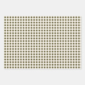 Grüne Polka-Dosen aus Olivenöl und die Farbe der A Geschenkpapier Set (Vorderseite)