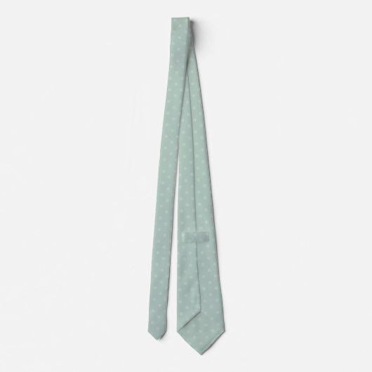 Grüne Polka-Dot-Necktie Krawatte (Rückseite)