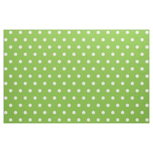 Grüne Polka Dots Kunstkunst Nähwerk Stoff (Yard (91,4 cm))