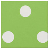 Grüne Polka Dots Kunstkunst Nähwerk Stoff (Nahaufnahme)