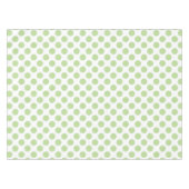 Grüne Polka-Punkte auf Weiß Tischdecke (Vorderseite (Horizontal))