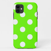 Grüne Polka-Punkte für die Frühjahrspassemate Case-Mate iPhone Hülle (Rückseite)