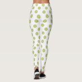Grüne Polka-Punkte Leggings (Rückseite)
