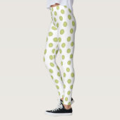 Grüne Polka-Punkte Leggings (Links)