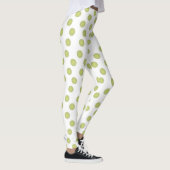 Grüne Polka-Punkte Leggings (Rechts)