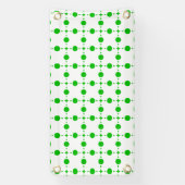 Grüne Polka-Punkte, Polka-Dot-Muster, Punkte, gepu Banner (Vertikal)