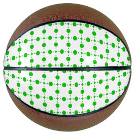 Grüne Polka-Punkte, Polka-Dot-Muster, Punkte, gepu Basketball