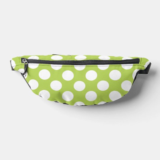 Grüne Polka-Punkte, Polka-Dot-Muster, Punkte, gepu Bauchtasche (Ablage )