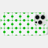 Grüne Polka-Punkte, Polka-Dot-Muster, Punkte, gepu Case-Mate iPhone Hülle (Rückseite (Horizontal))