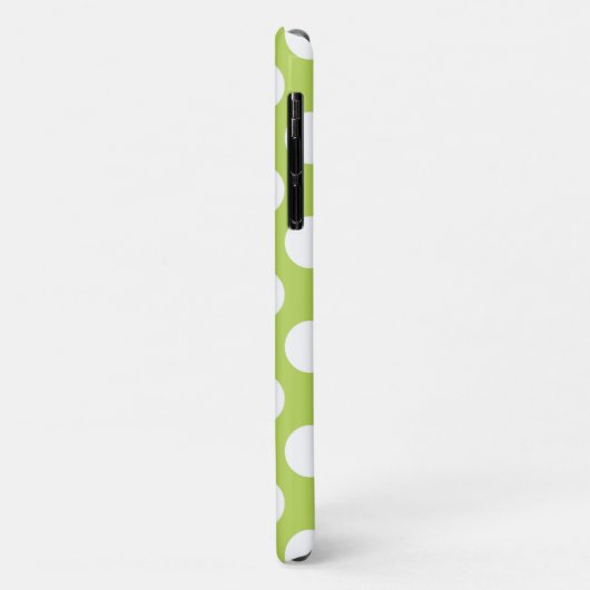 Grüne Polka-Punkte, Polka-Dot-Muster, Punkte, gepu Case-Mate iPhone Hülle (Hinten/Links)