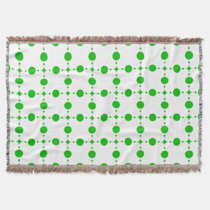 Grüne Polka-Punkte, Polka-Dot-Muster, Punkte, gepu Decke