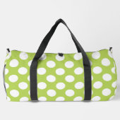 Grüne Polka-Punkte, Polka-Dot-Muster, Punkte, gepu Duffle Bag (Rückseite)