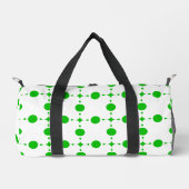 Grüne Polka-Punkte, Polka-Dot-Muster, Punkte, gepu Duffle Bag (Vorderseite)