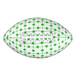 Grüne Polka-Punkte, Polka-Dot-Muster, Punkte, gepu Football