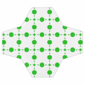 Grüne Polka-Punkte, Polka-Dot-Muster, Punkte, gepu Fußball (Flach)