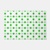 Grüne Polka-Punkte, Polka-Dot-Muster, Punkte, gepu Fußmatte (Vorderseite)
