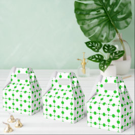 Grüne Polka-Punkte, Polka-Dot-Muster, Punkte, gepu Geschenkschachtel