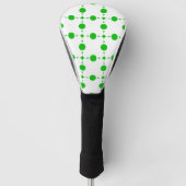 Grüne Polka-Punkte, Polka-Dot-Muster, Punkte, gepu Golf Headcover (Vorderseite)
