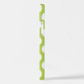 Grüne Polka-Punkte, Polka-Dot-Muster, Punkte, gepu iPhone Hülle (Linke Seite)