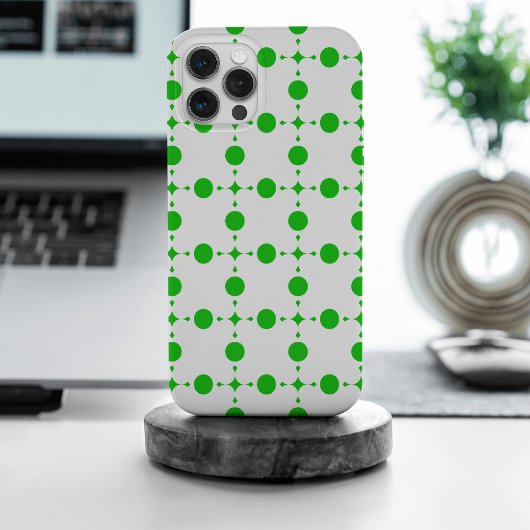 Grüne Polka-Punkte, Polka-Dot-Muster, Punkte, gepu iPhone Hülle