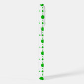 Grüne Polka-Punkte, Polka-Dot-Muster, Punkte, gepu iPhone Hülle (Rechte Seite)