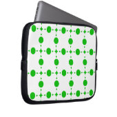 Grüne Polka-Punkte, Polka-Dot-Muster, Punkte, gepu Laptopschutzhülle (Vorne Rechts)