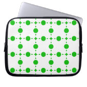 Grüne Polka-Punkte, Polka-Dot-Muster, Punkte, gepu Laptopschutzhülle (Vorderseite)