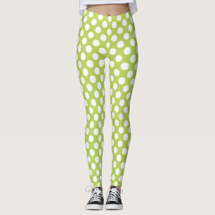 Grüne Polka-Punkte, Polka-Dot-Muster, Punkte, gepu Leggings