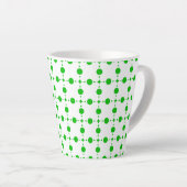 Grüne Polka-Punkte, Polka-Dot-Muster, Punkte, gepu Milchtasse (Rechte Ecke)