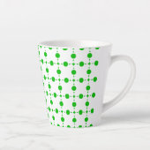 Grüne Polka-Punkte, Polka-Dot-Muster, Punkte, gepu Milchtasse (Rechts)