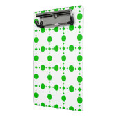 Grüne Polka-Punkte, Polka-Dot-Muster, Punkte, gepu Mini Klemmbrett (Gewinkelt2)