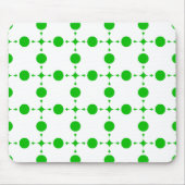 Grüne Polka-Punkte, Polka-Dot-Muster, Punkte, gepu Mousepad (Vorne)