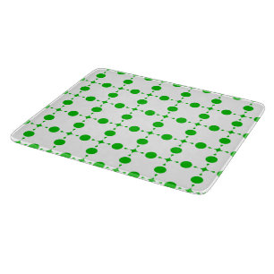 Grüne Polka-Punkte, Polka-Dot-Muster, Punkte, gepu Schneidebrett