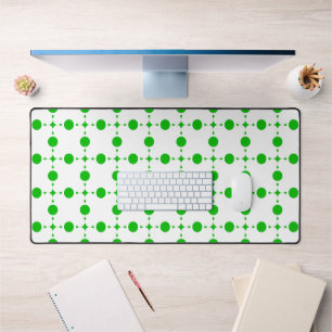 Grüne Polka-Punkte, Polka-Dot-Muster, Punkte, gepu Schreibtischunterlage
