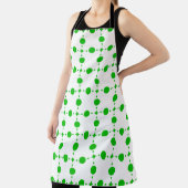 Grüne Polka-Punkte, Polka-Dot-Muster, Punkte, gepu Schürze (InSitu)