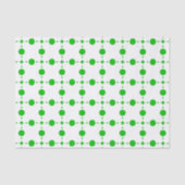 Grüne Polka-Punkte, Polka-Dot-Muster, Punkte, gepu Seidenpapier (Vorderseite)
