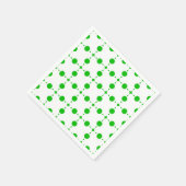 Grüne Polka-Punkte, Polka-Dot-Muster, Punkte, gepu Serviette (Ecke)