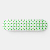 Grüne Polka-Punkte, Polka-Dot-Muster, Punkte, gepu Skateboard (Horizontal)