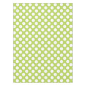 Grüne Polka-Punkte, Polka-Dot-Muster, Punkte, gepu Tischdecke (Vorderseite)