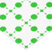 Grüne Polka-Punkte, Polka-Dot-Muster, Punkte, gepu Tischdecke (Schrägansicht)