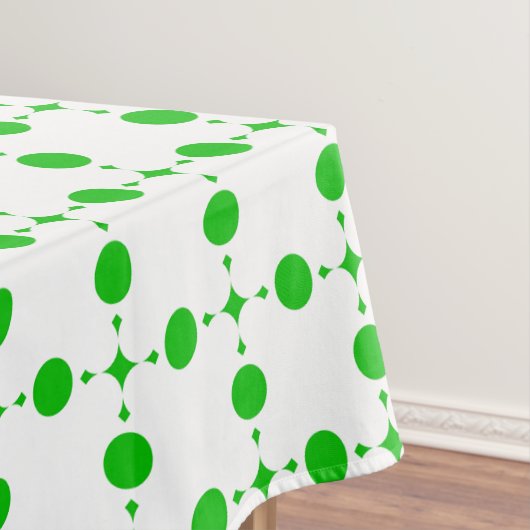 Grüne Polka-Punkte, Polka-Dot-Muster, Punkte, gepu Tischdecke (Beispiel)