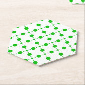 Grüne Polka-Punkte, Polka-Dot-Muster, Punkte, gepu Untersetzer (angewinkelt)