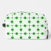 Grüne Polka-Punkte, Polka-Dot-Muster, Punkte, gepu Waschbeutel (Vorderseite)
