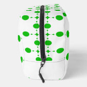 Grüne Polka-Punkte, Polka-Dot-Muster, Punkte, gepu Waschbeutel (Rechts)