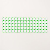 Grüne Polka-Punkte, Polka-Dot-Muster, Punkte, gepu Yogamatte (Vorderseite (Horizontal))