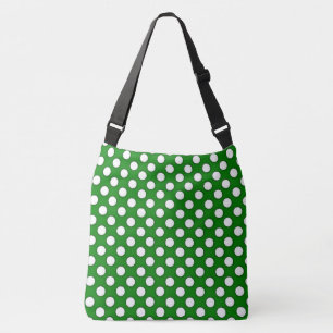 Grüne Polka-Punkte Tragetaschen Mit Langen Trägern