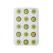 Grüne Polkapunkte Badematte (Vorderseite Vertikal)