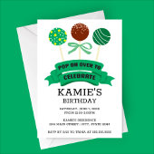 Grüne Pop Geburtstagspartei Einladung