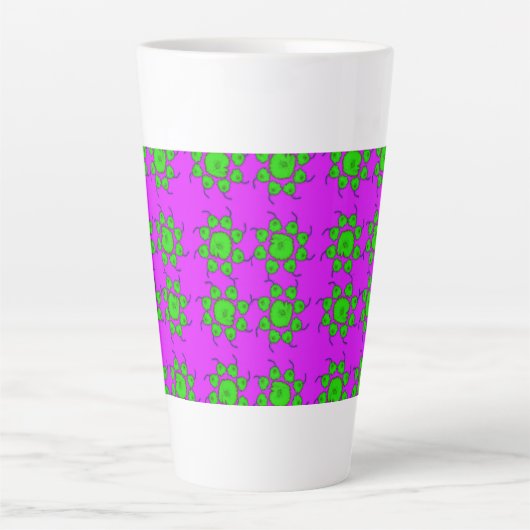 GRÜNE POPPIES LATTE TASSE (Vorderseite)